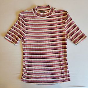 Striped, Ribbed Tee